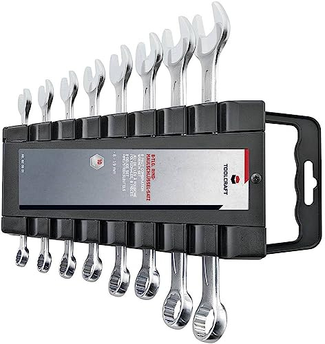 TOOLCRAFT 820901 Ring-Maulschlüssel-Satz 8teilig 8-19 mm