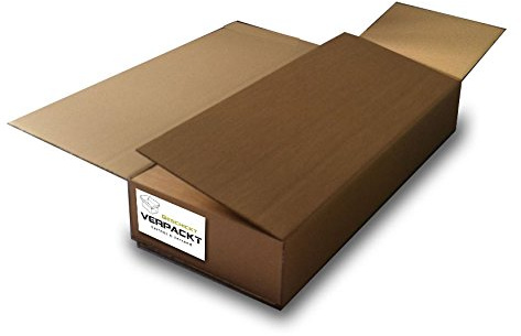 Geschickt Verpackt Gitarrenkarton 1190x485x210 mm – stabiler Versandkarton für E-Gitarre, klassische Gitarre & Keyboard – 2-wellig, DHL-Gurtmaß-konform, kein Sperrgutzuschlag, Made in Germany