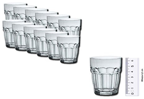 IRPot - BICCHIERINI DA SHOT ROCK BAR 12 PZ BORMIOLI ROCCO 017460 7CL IN VETRO