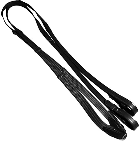 Y-H Continental Zügel in schwarz oder braun - Schwarz, Pony (1/2)
