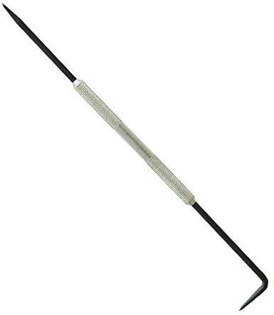 STEINLE R40 Reißnadel aus Hartmetall 250 mm gerade / 90° gebogener Spitze mit gerändeltem Geiffstück