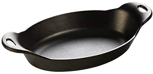 Lodge 1.06 litre / 36 ounce Heat-Treated Pre-Seasoned Cast Iron Oval Serving Dish