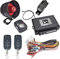 JOM Car Parts & Car Hifi GmbH 7106 Alarmanlage, universal mit Funkfernbedienung und ZV-Ansteuerung, Erschütterungssensor, Klappschlüssel-Handsender