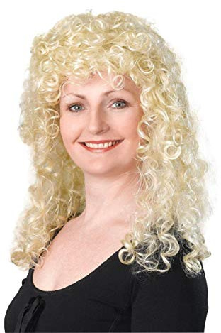 Women's Long Curly Blonde Wig (1 Piece) - Gorgeous Design, Perfect Accessory for Music Festivals, Daily Wear, Events, Costume Parties, & More Halloween
