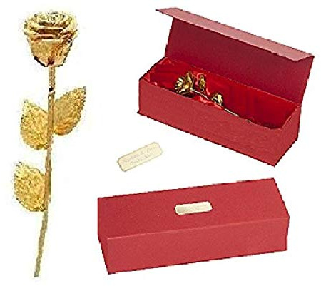 Remmo&Love Rosa dorada de lujo con grabado personalizado, rosa eterna real, amor de ensueño, infinito, infinito, infinito, amor, idea de regalo para eternidad, aniversario, boda, infinito, infinito,