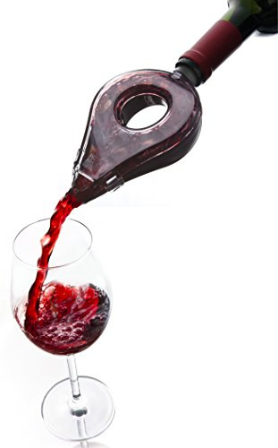 Vacu Vin 1854660 Weinbelüfter, Kunststoff, Dunkelgrau