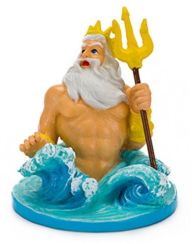 Penn-Plax Disney 's Little Mermaid King Triton Aquarium Ornament, Mini