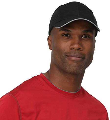 TrailHeads Race Day Performance Laufkappe – Leichte, Schnell Trocknende Cap für Herren – Laufmütze -Schwarz