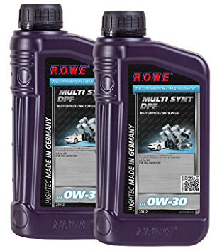 2 (2x1L) Liter ROWE HIGHTEC MULTI SYNT DPF SAE 0W-30 Motoröl für VW, Porsche