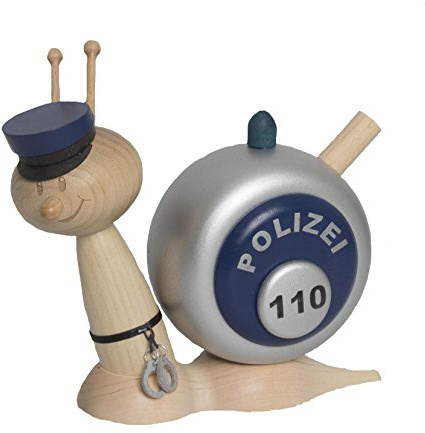 Kuhnert vridbart rökmärke Sunny – rökelsefigur – olika designer Polizeischnecke