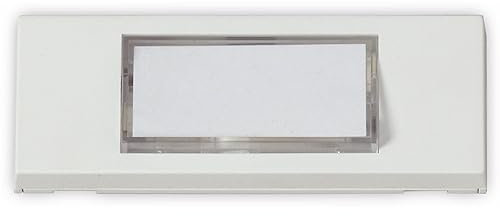 Heidemann 70049 Klingelplatte mit einfachem Namensschild 24V/1A weiß