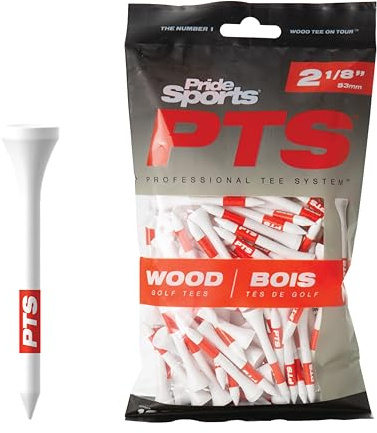 Pride Tees Professional Tee System Tee, Rosso, 2 + 1/8 (120 tee)