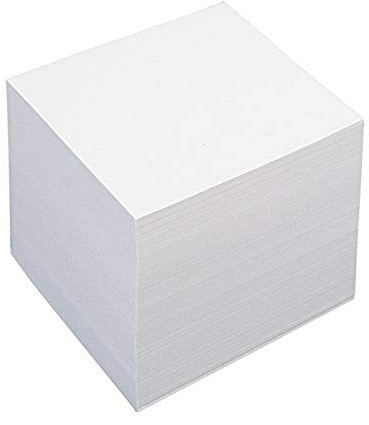 König & Ebhardt Anteckningskub, Vit, 9 x 9 x 9 cm x 750 ark