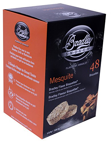 Bradley Smoker, Briketts für Grill und BBQ, Mesquite-Spezialmischung, 48 Stück