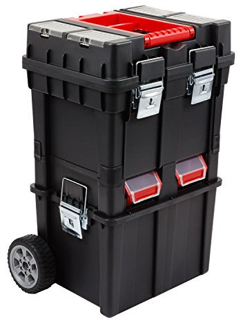 Patrol Group SKRWC1HDCZAPG001 Güde Werkzeugkoffer Rollwagen Multifunktionswerkzeugkiste Teilbar rollende Werkstatt, schwarz
