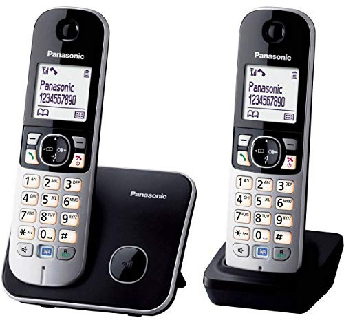 Panasonic PANADTTG6812G Téléphone numérique avec LED Sonnerie Gris [Version Allemande]