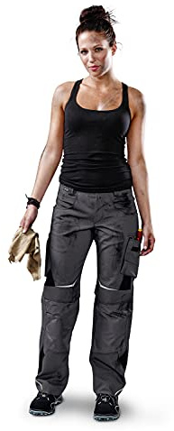 KÜBLER Pulsschlag Damenhose HIGH PSA 2 – Arbeitshose mit Cordura-Verstärkungen, Knieschutztaschen, ergonomischem Damenschnitt