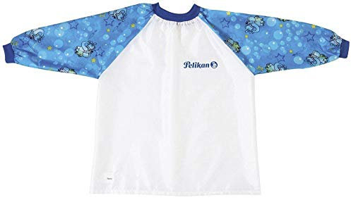 Pelikan Malschürze für Kinder 6-9 Jahre, mit Klettverschluss und Ärmel in blau