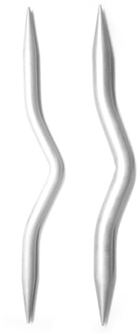 KnitPro KP45503 Aluminium Cable Needles, Set of 2, Aluminium , Grey