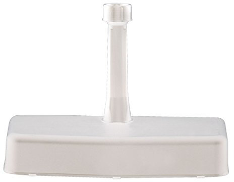 greemotion Sonnenschirmständer – Balkon-Schirmständer für Sonnenschirm aus Beton & Kunststoff - Wand-Sonnenschirmfuß eckig & platzsparend - Balkonschirmständer Weiß, 20kg