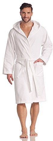 Vossen Unisex Bademantel mit Kapuze Texas