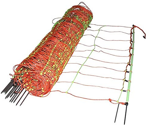 Göbel betesstång elektriskt nät kombination 50 m lång 106 cm hög 14 kraftig dubbelspets