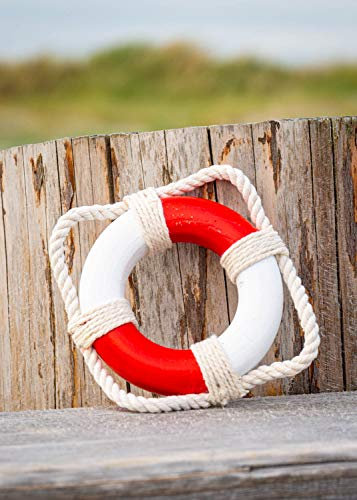 mare-me Rettungsring Deko, mini rot weiß
