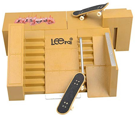 Wayin Fingerspielzeug Skateboards Skatepark Kit Rampenteile Fingerboard Mini Finger Skateboard Griffbretter Ultimative Parks