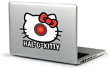 Hal-O-Kitty Aufkleber Notebook Sticker Size 17