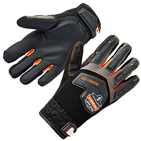 Ergodyne ProFlex 9015F(x) Certified Anti-Vibration Gloves, Medium, Black