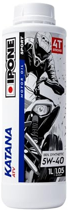 IPONE - 4-taktsolja quad 5W40 KATANA ATV - 100% syntetisk olja med ester - Korrosions- och oxidationsskydd. - 1 L dunk