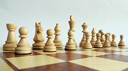 Großartig TOURNAMENT Schack Spel Set NO. 6 | Master Of Chess | Elegant Schackbräde Stor 54cm | Mahogny och Sycamore Högkvalitativt Träschack - Staunton Schackset för Alla