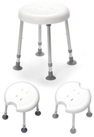 Duschhocker DELPHI weiß bis 180 kg