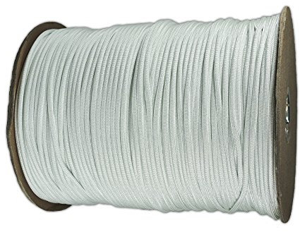 Paracord Planet Paracord (50+ Colors) - 100ft or 250ft Spools - 100ft Skein White