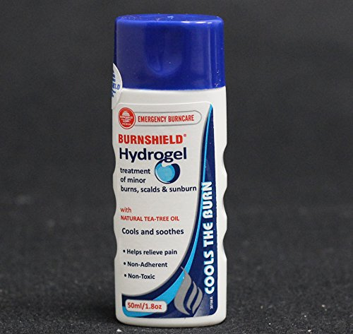 Burnshield Hydrogel Mit Natürlichem Teebaumöl - Brand- Und Wundgel - Verbrennungswunden Rötungen Sonnenbrand Abschürfungen Abkühlung Cools the Burn With Natural Tea-Tree Oil