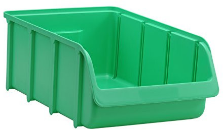 hünersdorff Sichtbox / Stapelbox / Lagerbox in Größe 5, stapelbar, Farbe: Grün