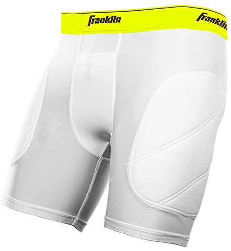 Franklin Sports Youth Baseball Sliding Shorts - Gepolsterte Slide-Shorts mit Getränkehalter - Kompressions-Shorts Perfekt für Baseball und Softball
