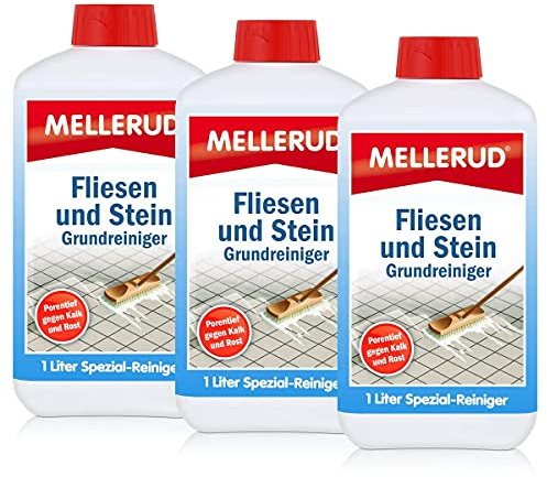 3x Mellerud Fliesen und Stein Grundreiniger 1L