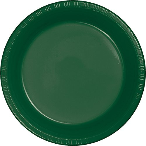 Club Pack of 240 Hunter Green Disposable Plastic Party Dinner Plates 8.75