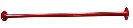 NiroSport Reckstange Turnstange Turnreck Outdoor Garten, Metall, pulverbeschichtet, witterungsbeständig, bis 130 kg, (Braun, 122 Zentimeter)