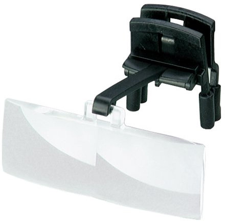 Lente di ingrandimento 2,5 x, 5,0 dpt, 180mm, da Testa, a Clip