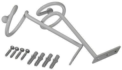 Easy-Shadow - 10 Stück Drapierhaken weiß für Vorhänge Querbehänge - Haken zur Dekoration von Stores inkl. Montagematerial - weiß