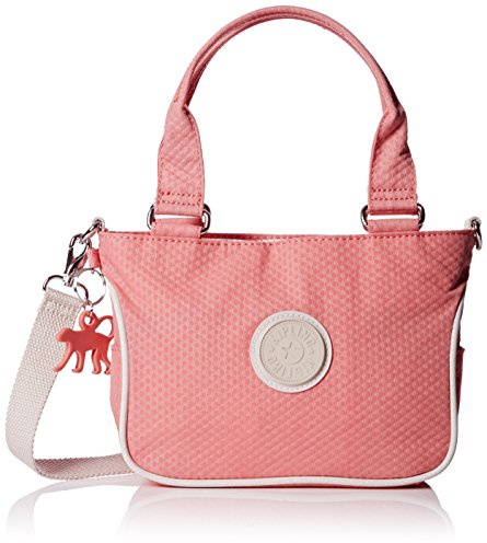 Kipling EMMALEE SMALL BASIC PLUS CAPSULE K16440Q29 Damen Schultertaschen 25x16x7 cm (B x H x T), Mehrfarbig (Dots Shell Pink Q29)