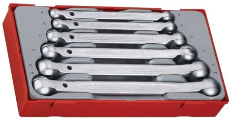 Teng TT6506 Metric Double Flex Wrenches (6 Pieces)