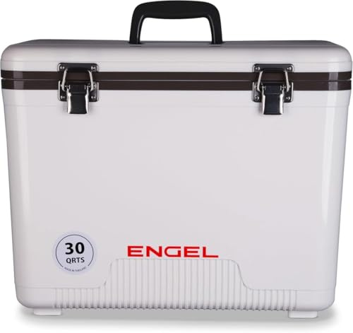 ENGEL Kühlbox 30qt (28,4 Liter) Auslaufsicher, Luftdicht, Tragbare, Kleine Kühlbox für Camping, Picknick, Wandern, Festival - Eisbox Ohne Strom für Männer & Frauen, 48,3 x 31,7 x 36,8 cm
