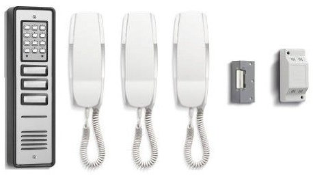 TC279- BELL BL106-3 3WAY BELLINI COMBINED AUDIO DOOR ENTRY INTERCOM SYSTEM WITH CODED KEYPAD ACCESS & LOCK RELEASE by Digiteck