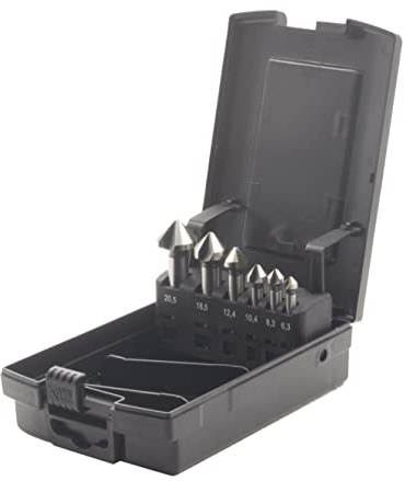 Krino 01270107 - Set Svasatori HSS Per Acciaio e Metalli - 6 Pezzi