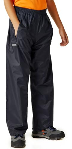 Regatta Niños Stormbreak Impermeable Overtrouser, Azul Marino, 7-8 años