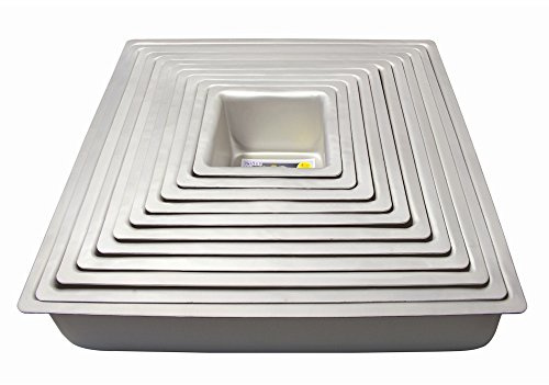 P.M.E. Anodised Aluminium Seamless Square 9 Cake Tin/Pan/sqr093