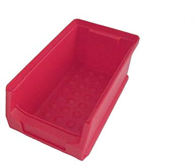 Sichtlagerboxen 50 Stück Business Stapelboxen 175x100x75 mm Gr. 2 rot Made in Germany